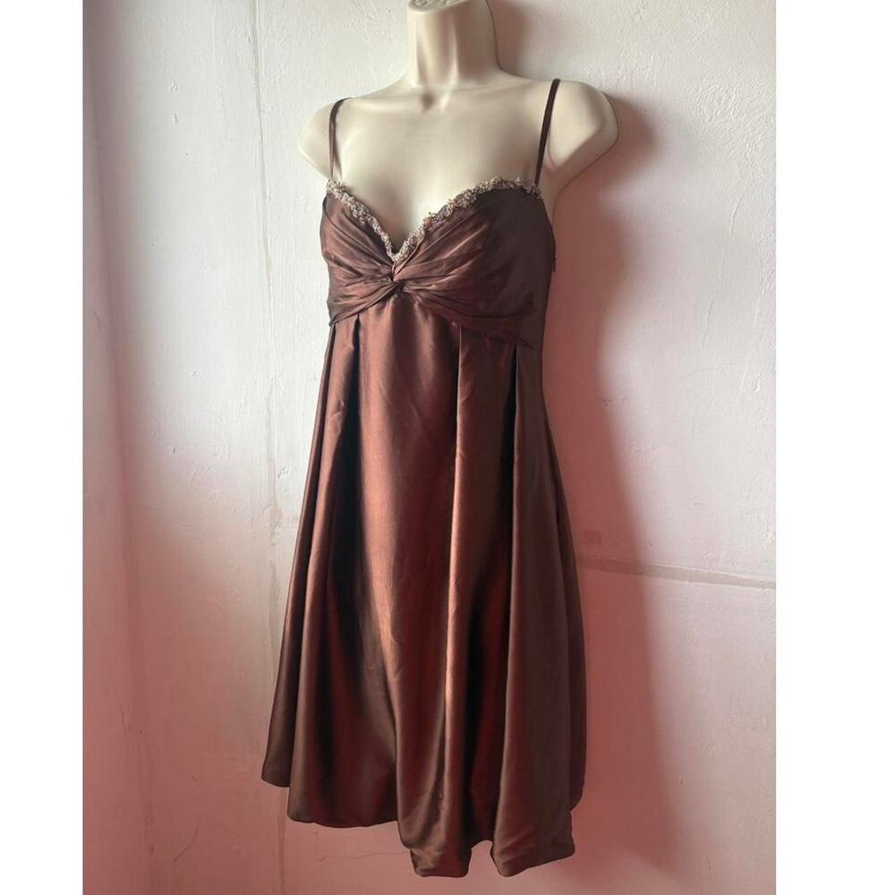 Vintage Silk Beaded Poof Dress